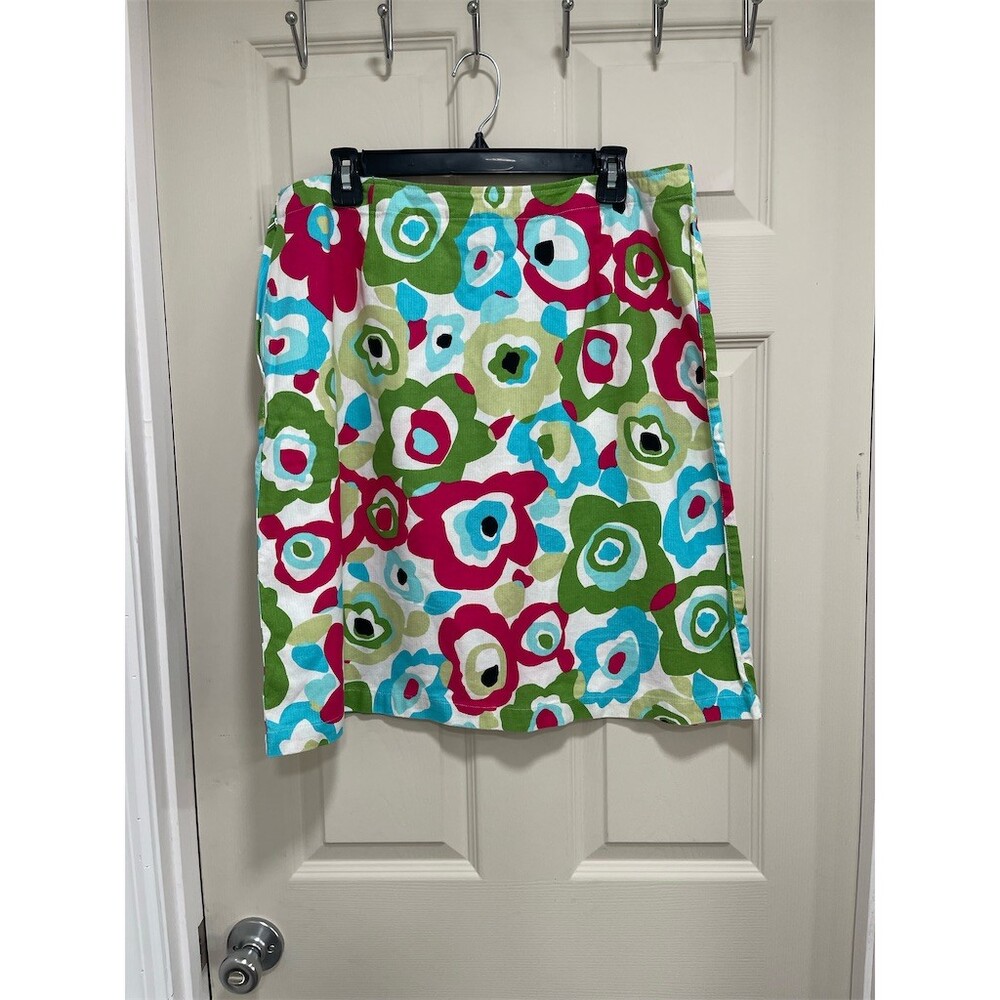 Susan Bristol Skirt Womens Size 16 Multicolor Floral Straight Pencil sku608 - Picture 2 of 8